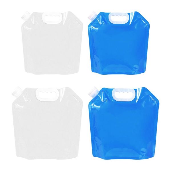 

5/10l pe foldable water storage container portable outdoor sports travel camping hiking water bags collapsible drinking bags