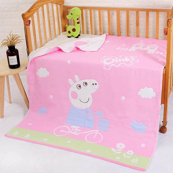 

six-layer gauze square blanket bath towel children's quilt baby gauze square bath towel nap blanket cartoon baby children's quilt
