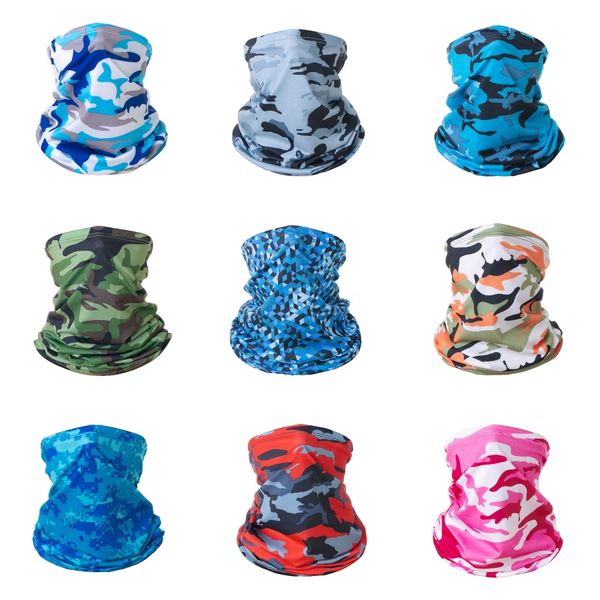

3vrjf 2020 new warmer cycling windproof scarfs bandanas ciclismo neck camouflage scarfs fishing camo mask man face bandana headwear#490, Black