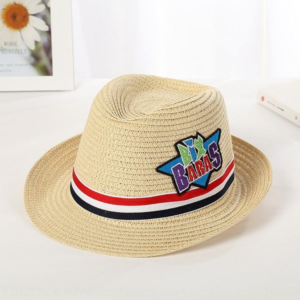 

korean style summer children's straw sunscreen straw boy's beach boys' and boys' baby's small hat sunscreen hat, Blue;gray