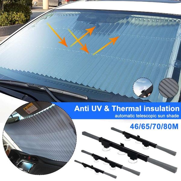 

car window sunshade retractable windshield sunshade cover anti-uv front rear window foil curtain foldable car sun shade