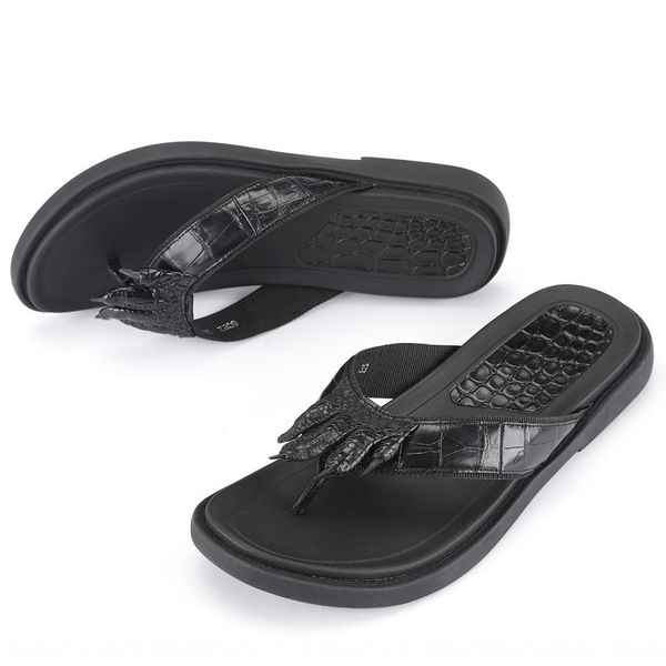 

men's outdoor flip-flops slippers and slippers home sandals flip-flops men's shoes crocodile leather beach sandals
