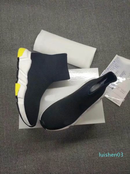 

elastic sock shoes casual shoes trainer sneakers speed race runners black chaussures men and women mesh size 35-45 l03