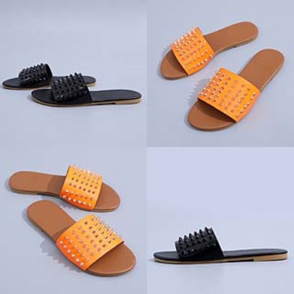 

leater women dener sandal flip flops rubber sandals summer slipper fasion scuffs slippers indoor soes large size 35-43#657, Black