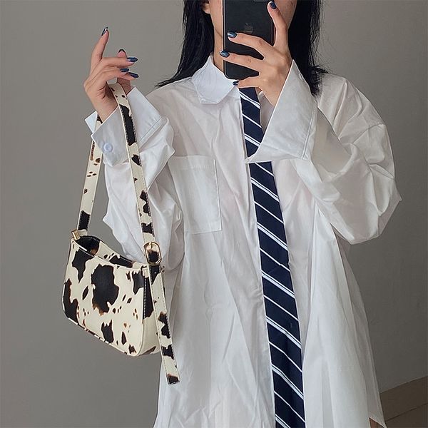 

casual cow pattern women shoulder bags designer dot handbags luxury pu leather crossbody messenger bag lady small purses 2020