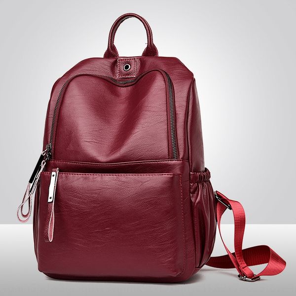 

613 live broadcast exclusive pu female backpack student bag tide 2019 new korean backpack version