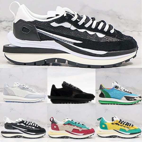 

пегас ldv вафельный мужчины женщины кроссовки dio коренастый dunky тройной черный белый нейлон высокое качество мужской тренажёры спорт крос, White;red