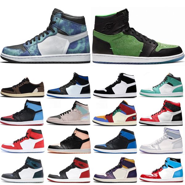 

tie dye 1 1s men basketball shoes court purple bred bloodline unc to chicago 3 satin snake mens trainers sports sneakers shoes