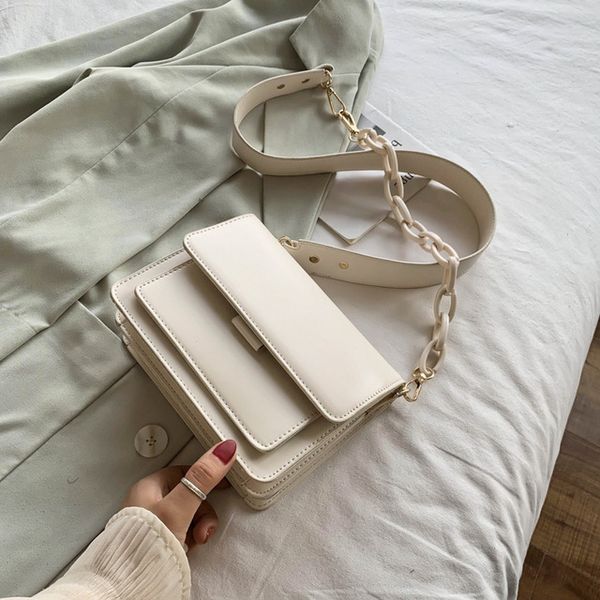 

chain design new mini pu leather flap bags for women 2020 summer lady shoulder handbag female fashion cross body bag