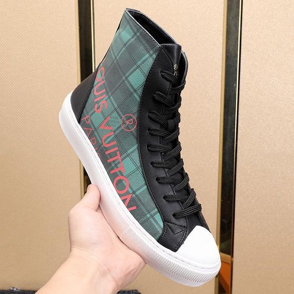 

tattoo sneaker boot men shoes vintage breathable fashion classic sports shoes vintage high lace -up style men shoes zapatillas hombre, Black