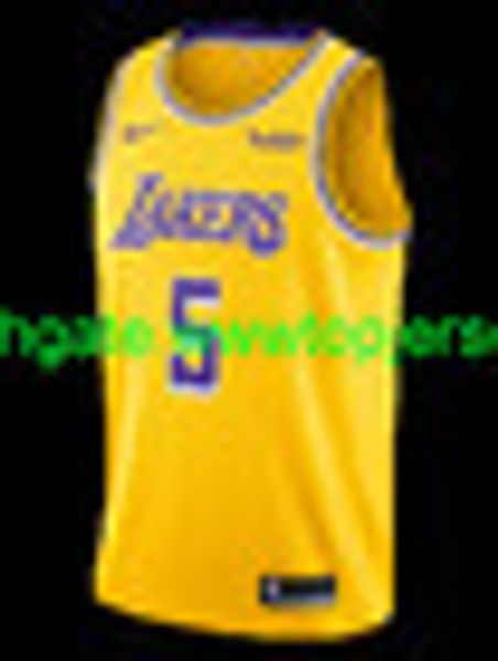 

talen horton-tucker #5 sponsor jersey new nkvest stitched basketball jerseys, Gray