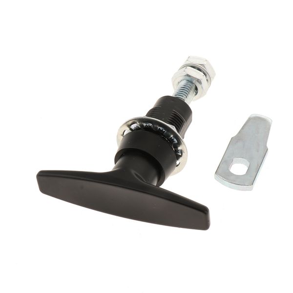 

rv trailer truck garage door spares & parts t bar black lock handle ms816-1e