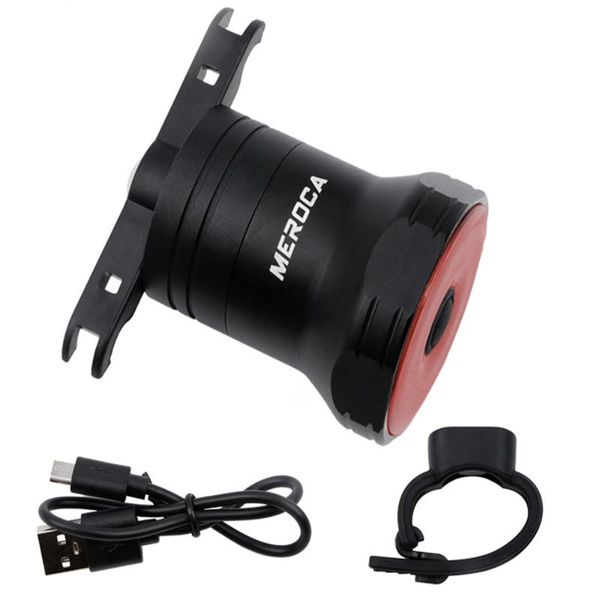

mountain bike light intelligent sensor brake taillight waterproof usb charging bicycle accessories