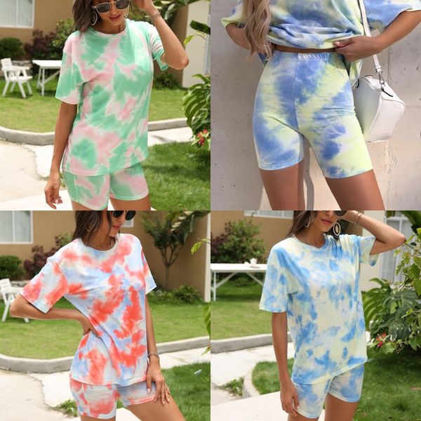 

summer fashion new women's sportswear printed backless yoga fitness suit short vest tights two-piece#318, Gray