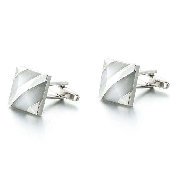 

кнопка камень манжета глаз 2020 высочайшее качество кошки, Silver