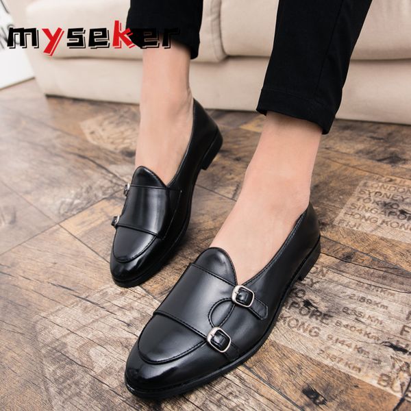

pointed men's shoes slip-on men shous casual black loafers male leather sneakers men large sizes walking fashion summer shoe t1