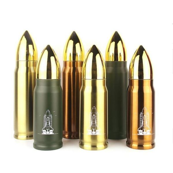 

350ml 500ml bullet vacuum cup stainless steel thermos bottle creative travel water bottle outdoor sports travel drinkware dha454