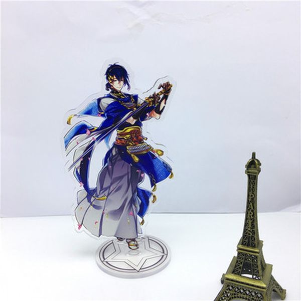 

touken ranbu интернет анима акрилового keychain mikazuki munechika kogitsunemaru tsurumaru kuninaga смешно брелки llaveros 15 см, Silver