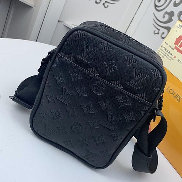 

drop ship mens bag with origin box fashion design crossbody bag leather shoulder bags retro style zipper men crossbody bags