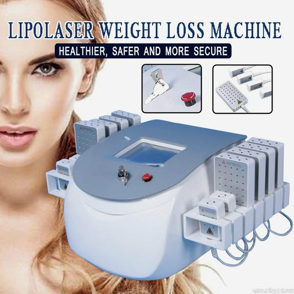 

high power diode lipolaser i lipo laser slimming machine 12 big laser pads fat burning weight reduction equipment spa salon use