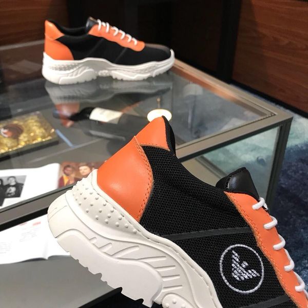 

2019r summer new men's platform casual shoes, comfortable and breathable white shoes, fashion sports running shoes, original box packag, Black