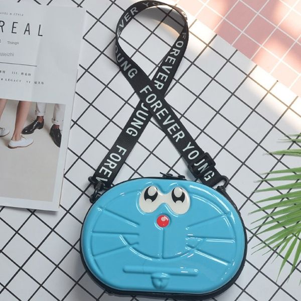 

doraemon makeup storage box cosmetic cosmetic travel portable waterproof makeup bag new mini storage box pc evening dinner bag, White