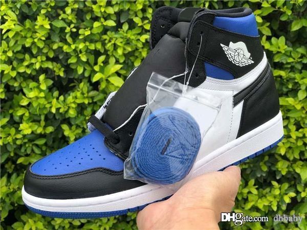 

air authentic 1 high og retro game royal basketball shoes black toe 1s men sports sneakers with original box
