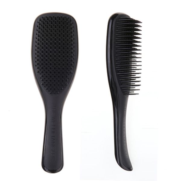 

2pcs anti-statichair brush comb styling teezer shower electroplate detangling massage combs for salon styling women girls hair, Silver