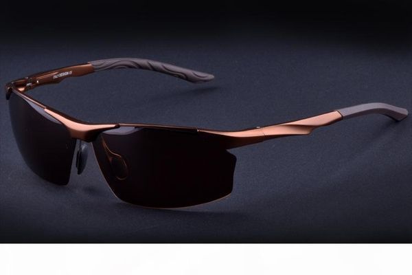 

l aluminum alloy men 's polarized sunglasses driving mirror glasses male goggles eyewear fashion driving sunglasses, White;black