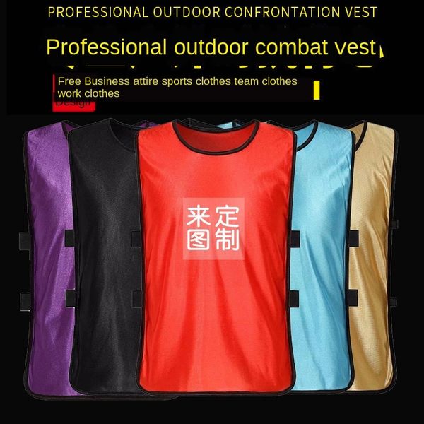 

pcxrf children's training clothing waistcoat outdoor promotional activities football basketball match basketball vest vest clothing pri, Camo