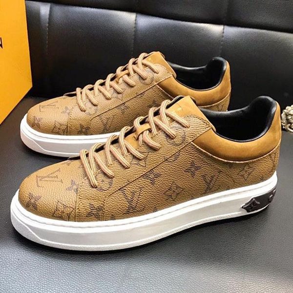 

fashion mens shoes sneakers breathable with box zapatos de hombre casual style time out sneaker mens shoes luxury design chaussures hommes, Black