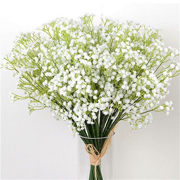 

marchwind искусственный поддельный цветы белый гипсофила diy цветочные букеты белых babies breath свадебная композиция главная завод украшен