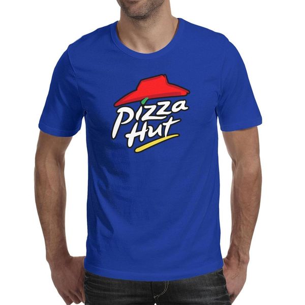 

fashion mens pizza hut logo blue round neck t shirt design hip hop shirts logo red white design flash gold order pizza online israel, White;black