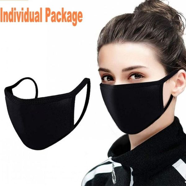 

designer fashion cotton face mask black dustproof mouth cover pm2.5 face masks washable reusable masks anti dust breathable