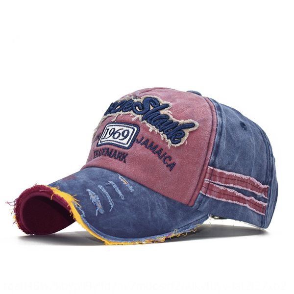 

fashion make old baseball cap broken edge 1969 baseball cap trimming sun hat couple hat, Blue;gray