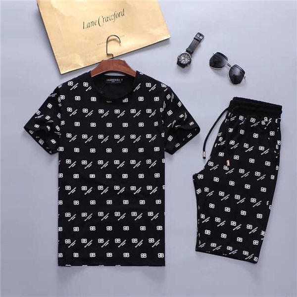 

2020 european designer men's sweatshirts suits men's asual print shirt suit and pants medusa hooded sportswear, Gray