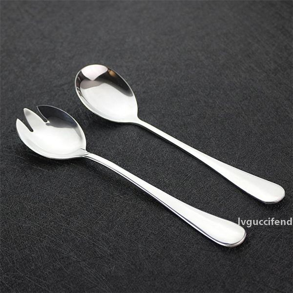

silver fork spoon stainless steel salad spoon salad fork wholesale home restaurant l supplies sale
