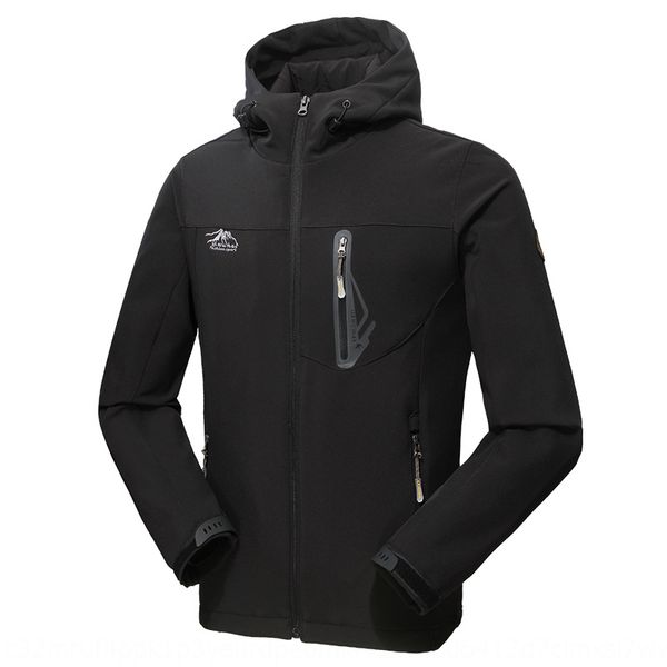 

men's and women's outdoor jacket sports windproof and antifouling large coat jacket coat size thin fashionable mountaineering clot, Blue;black