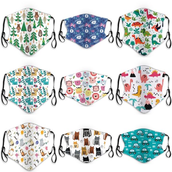 

mix children protective mask 8 layers of gauze boys girl cotton gauze mouth muffle kids baby anti dust face mask adjustable#240