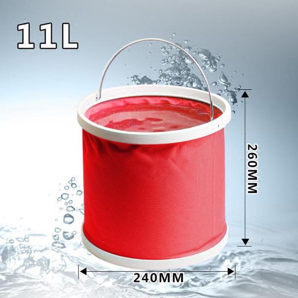 

travel bucket wash basin waterproof leakproof 260x240mm parts accessories handle folding