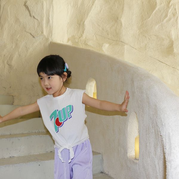 

во-первых увидеть первый жилет любовь clookclove2020 новый корейский стиль детский прохладно напечатаны прохладный жилет на шнуровке веревку, Blue