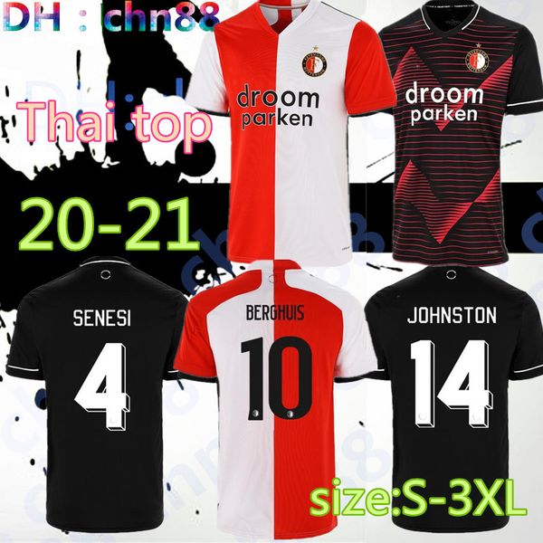 

size:s-3xl feyenoord 20 21 soccer jersey home away black 2020 2021 v.persie larsson 19 berghuis 10 vilhena 9 jorgensen jersey shirt, Black;yellow