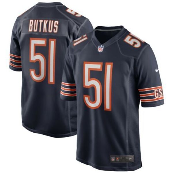 

dick butkus #51 men's retired xs-5xl stitched football jerseys, Gray