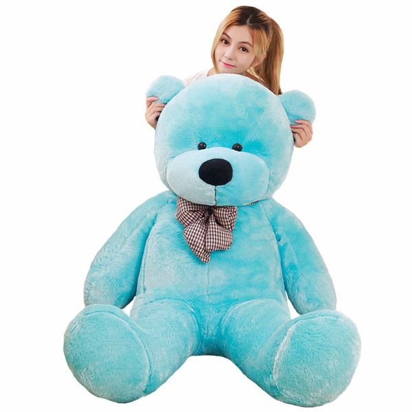 

80 / 120см 7 цветов teddy bear плюшевые игрушки мягкие игрушки pp cotton медведь кукла дети младенца день рождения подушка синий t200731