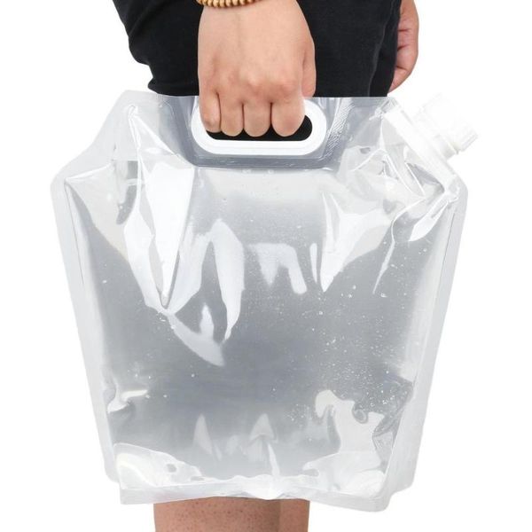 

5l protable folding water storage bag emergency liquid storage water bag camping collapsible liquids container drop shipping