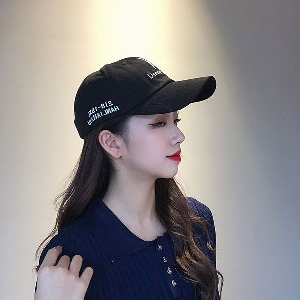

autumn 2020 new embroidered baseball letter embroidery baseball korean style all-match student cap young couple cap female, Blue;gray