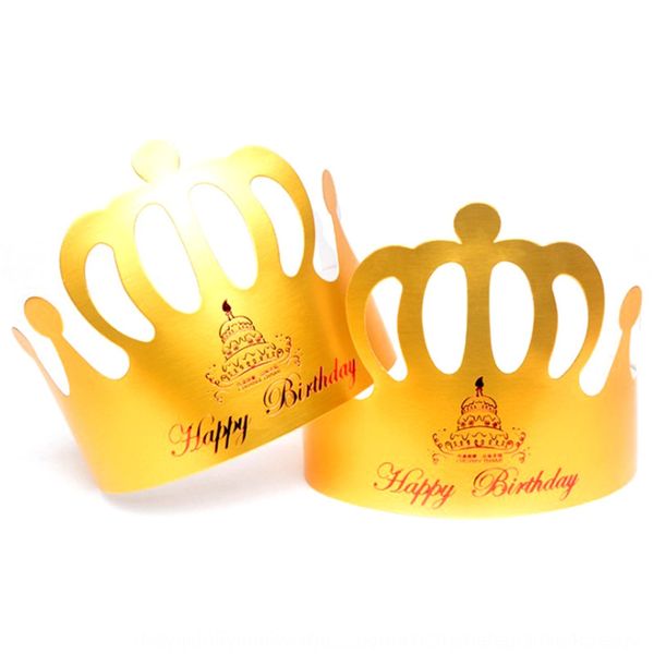 

matching baby children's decorative luminous gold baby luminous hat card paper crown hat hat, Slivery;white