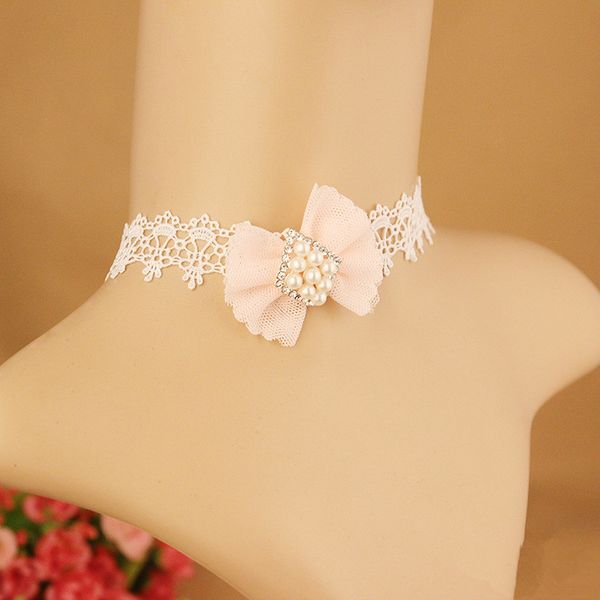Koreanischen Stil Große Marke Spitze Halskette Bowknot Intarsien Mit Wasser Diamant Schlüsselbein Kette Antike Halskette Zubehör Großhandel