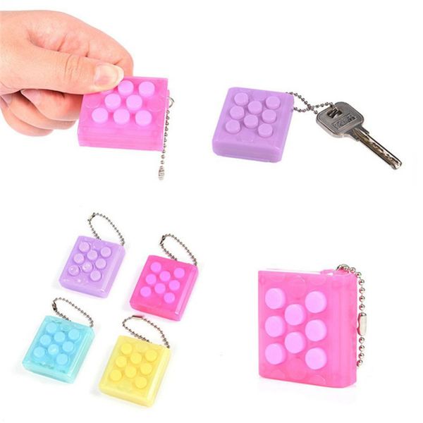 Fidget Estresse brinquedos alívio para Adultos Novidade Brinquedos para Bubble Crianças Enrole Keychain Fidget Pop Squeeze Voice Music bolha de estalo brinquedos dedo