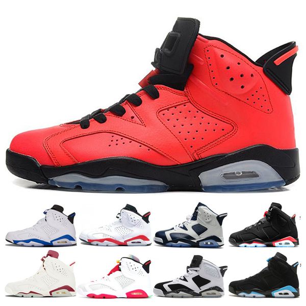 

верхняя продажа 6s 6 баскетбол обувь с мужчинами разъяренного быка hare alternate carmine белый infared sport blue olympic marron спортивные